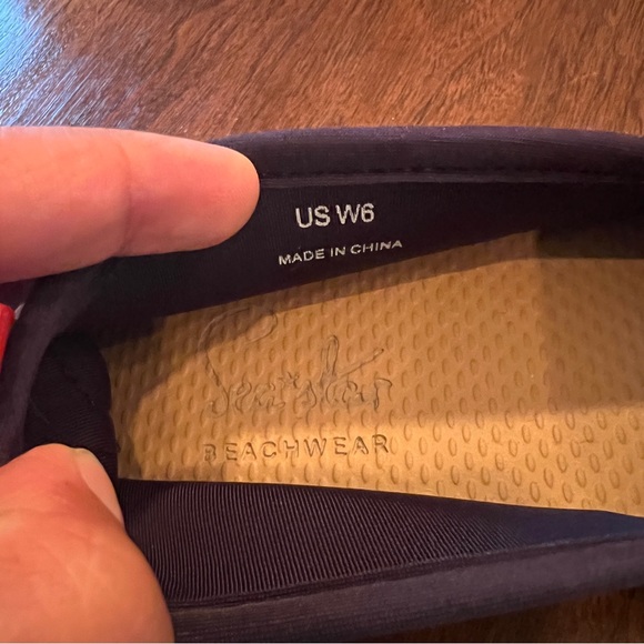 Seastar Beachwear ‘Love’ Beachcomber embroidered Espadrilles Shoes Size W6 - Picture 6 of 6